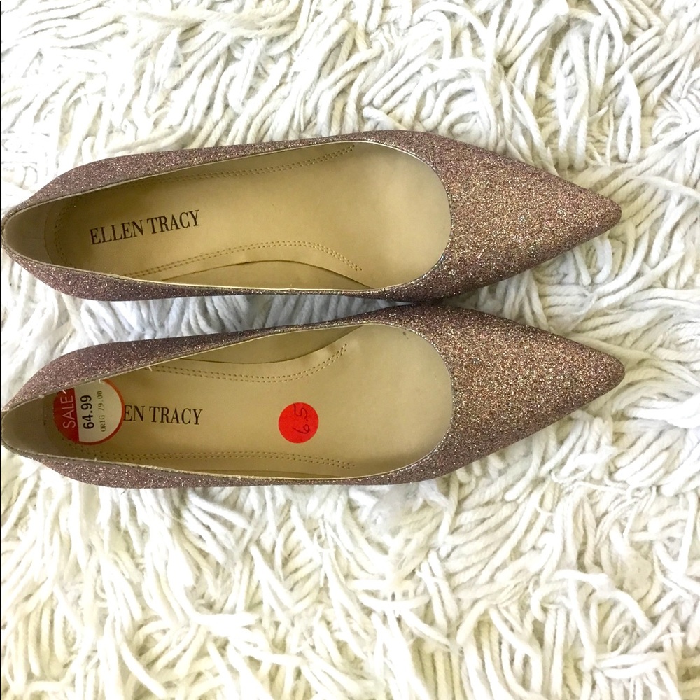 Ellen Tracy Glitter Shoes